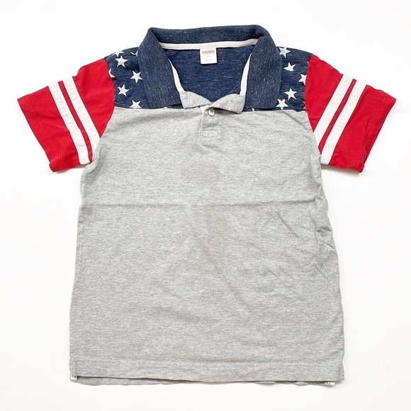 Gymboree Other - Gymboree little boys American flag USA polo shirt